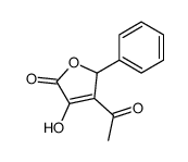 3-acetyl-4-hydroxy-2-phenyl-2H-furan-5-one Structure