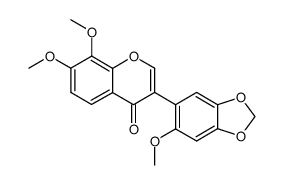 7,8,6'-trimethoxy-3',4'-methylenedioxyisoflavone结构式