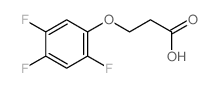 3-(2,4,5-trifluorophenoxy)propanoic acid Structure