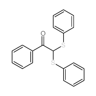 Ethanone,1-phenyl-2,2-bis(phenylthio)-结构式