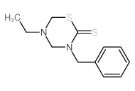 2H-1,3,5-Thiadiazine-2-thione,5-ethyltetrahydro-3-(phenylmethyl)- Structure