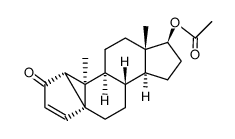 1,5-Cycloandrost-3-en-2-one, 17-(acetyloxy)-, (1alpha,5beta,10alpha,17 beta)-结构式