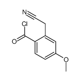 p-Anisoyl chloride, 2-(cyanomethyl)- (8CI) Structure