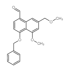 4-(BENZYLOXY)-5-METHOXY-7-(METHOXYMETHYL)-1-NAPHTHALDEHYDE structure