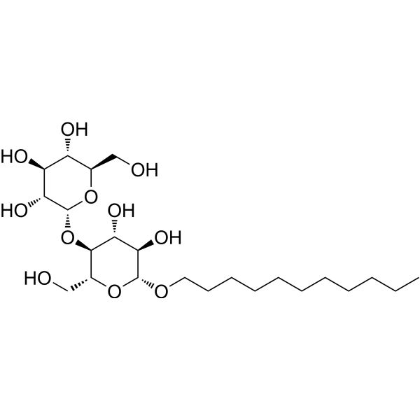 n-Undecyl β-D-maltopyranoside structure