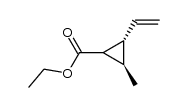 ethyl 3-methyl-2-vinylcyclopropanecarboxylate结构式