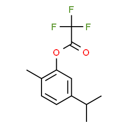 Acetic acid, 2,2,2-trifluoro-, 2-Methyl-5-(1-Methylethyl)phenyl ester结构式