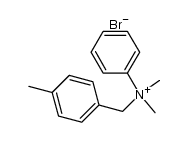 p-methylbenzylphenyldimethylammonium bromide Structure