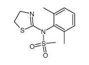 N-(4,5-dihydro-thiazol-2-yl)-N-(2,6-dimethyl-phenyl)-methanesulfonamide结构式