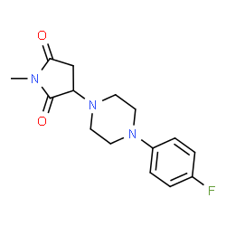 3-[4-(4-Fluorophenyl)-1-piperazinyl]-1-methyl-2,5-pyrrolidinedione Structure