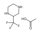 acetic acid,2-(trifluoromethyl)piperazine结构式