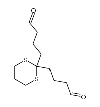 4,4'-(1,3-dithiane-2,2-diyl)dibutanal Structure