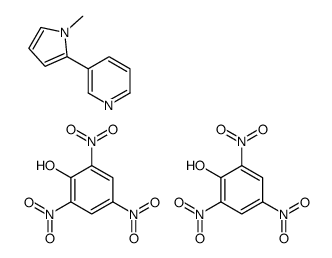 3-(1-methyl-1H-pyrrol-2-yl)pyridine, compound with picric acid (1:2) structure