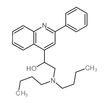 4-Quinolinemethanol, a-[(dibutylamino)methyl]-2-phenyl-结构式