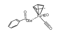 [(C5H5)Fe(CO)2(μ-Se)(SO2C6H5)] Structure