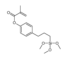 [4-(3-trimethoxysilylpropyl)phenyl] 2-methylprop-2-enoate Structure