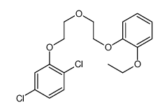 1,4-dichloro-2-[2-[2-(2-ethoxyphenoxy)ethoxy]ethoxy]benzene结构式