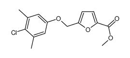 methyl 5-((4-chloro-3,5-dimethylphenoxy)methyl)furan-2-carboxylate结构式