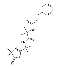 {1-[1-(4,4-dimethyl-5-oxo-4,5-dihydro-oxazol-2-yl)-1-methyl-ethylcarbamoyl]-1-methyl-ethyl}-carbamic acid benzyl ester Structure