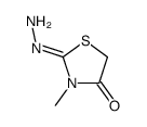 2-hydrazinylidene-3-methyl-1,3-thiazolidin-4-one Structure