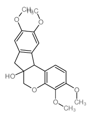 3,4,9,10-tetramethoxy-7,11b-dihydro-6H-indeno[2,1-c]chromen-6a-ol结构式