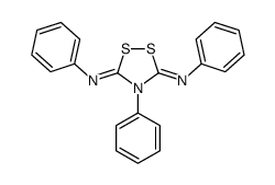 3-N,5-N,4-triphenyl-1,2,4-dithiazolidine-3,5-diimine结构式