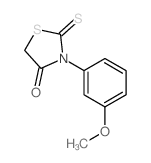 3-(3-methoxyphenyl)-2-sulfanylidene-thiazolidin-4-one Structure