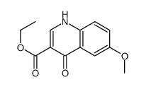 Ethyl 4-hydroxy-6-methoxy-3-quinolinecarboxylate Structure