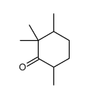 2,2,3,6-Tetramethylcyclohexanone结构式