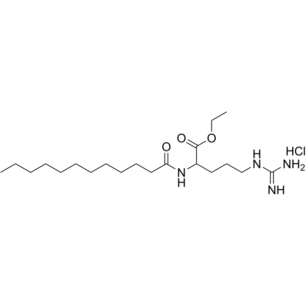 月桂酰精氨酸乙酯盐酸盐结构式