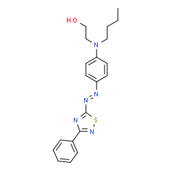 2-[butyl[4-[(3-phenyl-1,2,4-thiadiazol-5-yl)azo]phenyl]amino]ethanol结构式