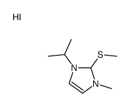 1-methyl-2-methylsulfanyl-3-propan-2-yl-1,2-dihydroimidazol-1-ium,iodide Structure