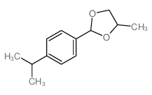 4-methyl-2-(4-propan-2-ylphenyl)-1,3-dioxolane结构式