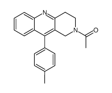 2-acetyl-10-p-tolyl-1,2,3,4-tetrahydro-benzo[b][1,6]naphthyridine结构式