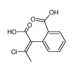 2-((Z)-1-Carboxy-2-chloro-propenyl)-benzoic acid结构式