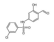 3-chloro-N-(4-formyl-3-hydroxyphenyl)benzenesulfonamide Structure