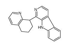 1-(5,6,7,8-tetrahydroquinolin-8-yl)-9H-pyrido[3,4-b]indole结构式