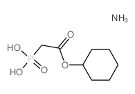 Acetic acid, phosphono-, 1-cyclohexyl ester, monoammonium salt structure