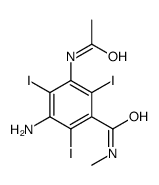 3-acetamido-5-amino-2,4,6-triiodo-N-methylbenzamide Structure