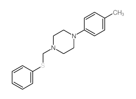 Piperazine,1-(4-methylphenyl)-4-[(phenylthio)methyl]-结构式