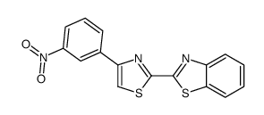 2-[4-(3-nitrophenyl)-1,3-thiazol-2-yl]-1,3-benzothiazole Structure