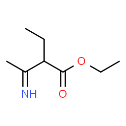 Butanoic acid,2-ethyl-3-imino-,ethyl ester Structure