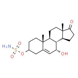 Androst-5-en-17-one, 3-[(aminosulfonyl)oxy]-7-hydroxy-, (7alpha)- (9CI)结构式