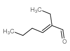 (E)-2-Ethylhex-2-enal Structure