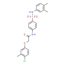 2-(4-chloro-3-methylphenoxy)-N-(4-{[(3,4-dimethylphenyl)amino]sulfonyl}phenyl)acetamide picture