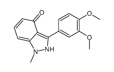 3-(3,4-dimethoxyphenyl)-1-methyl-2H-indazol-4-one结构式