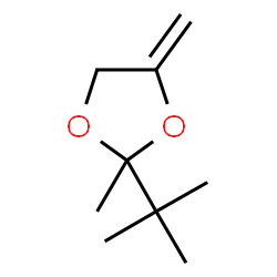 1,3-Dioxolane,2-(1,1-dimethylethyl)-2-methyl-4-methylene- Structure