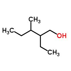 2-ethyl-3-Methylpentan-1-ol Structure