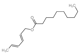 2,4-Hexadienyl decanoate structure