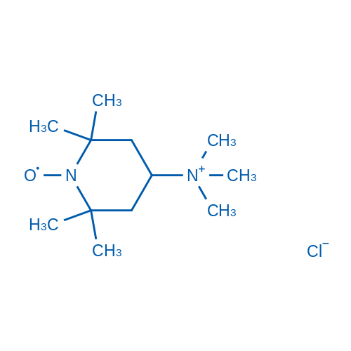 2,2,6,6-Tetramethyl-4-(trimethylammonio)-1-Piperidinyloxy chloride Structure